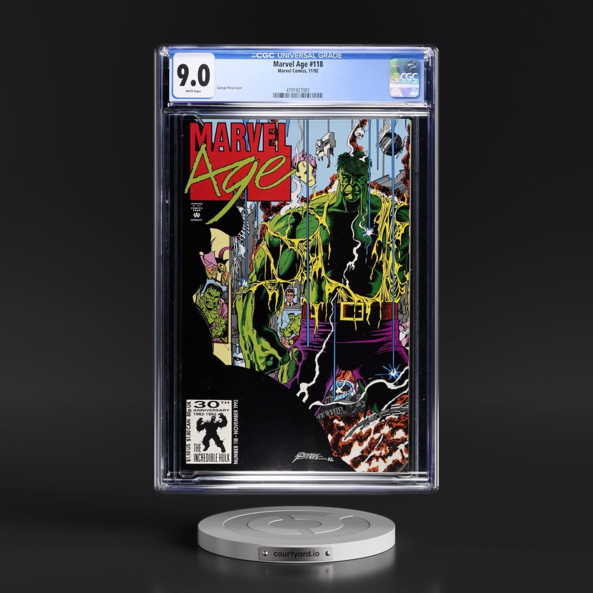 11/92 Marvel Age - Marvel Comic CGC-COMIC 9.0 VF/NM